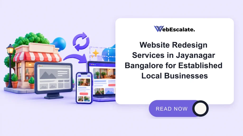 Website redesign services in Jayanagar Bangalore for established local businesses